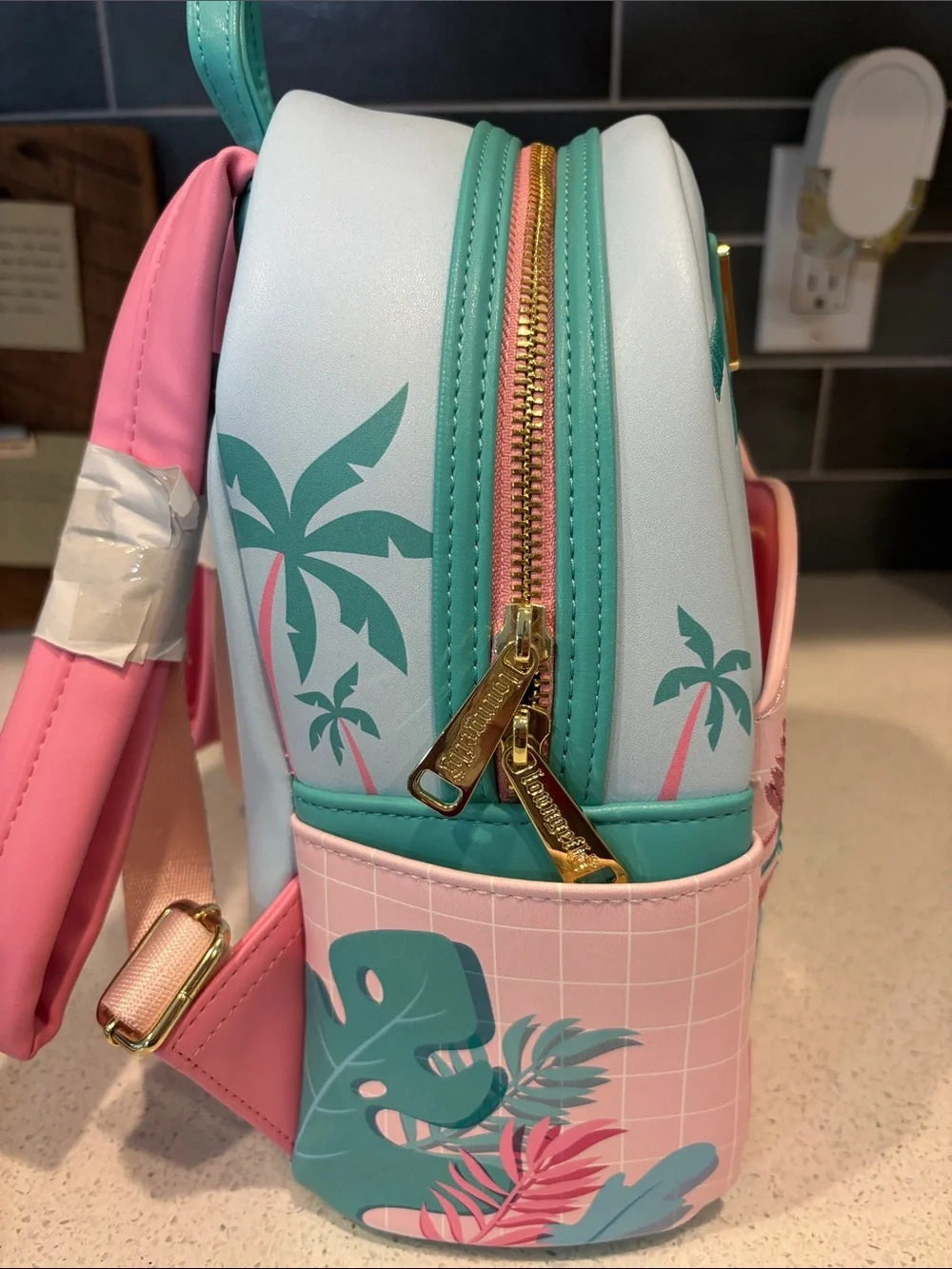 Minnie Mouse Vacation Loungefly Backpack NWOT and Wallet NWT Set